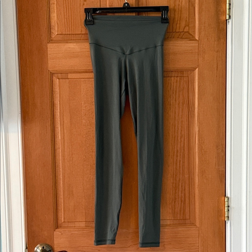 aerie Size Small Gray/Green High-Waisted Athletic Leggings Women's Teen Girl